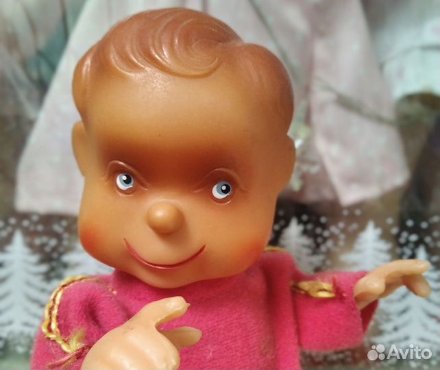 Винтажная заводная кукла-мальчик ГДР