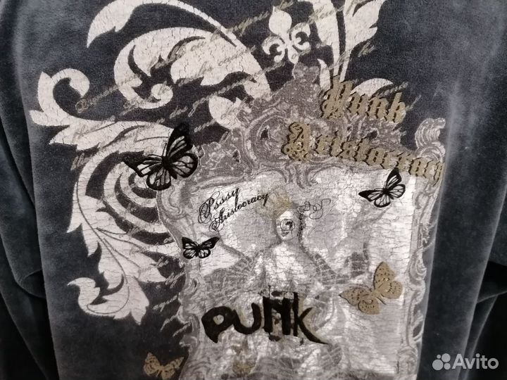 Свитшот женский y2k рssy велюровый