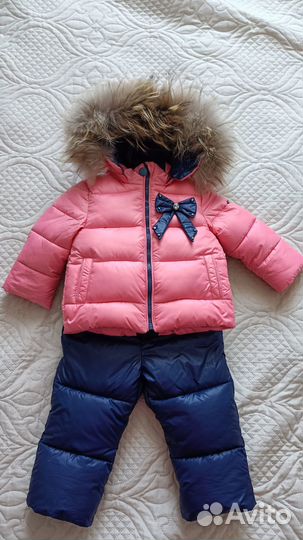 Зимний комбинезон для девочки 74 80