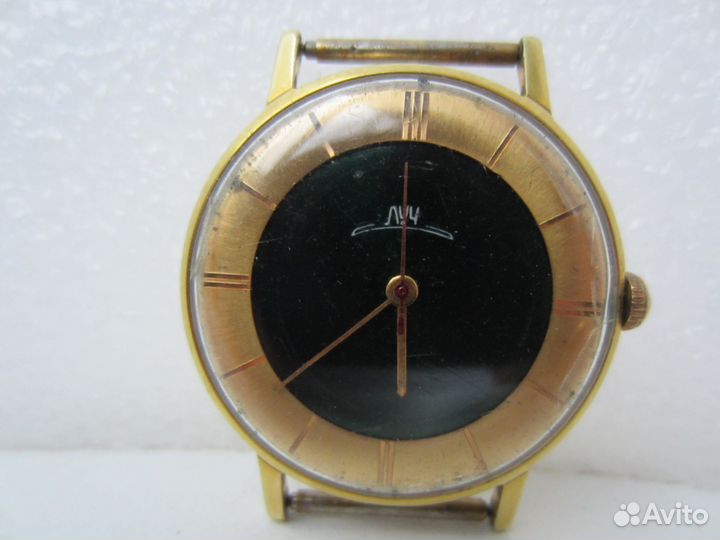 Часы Луч позолоченные СССР