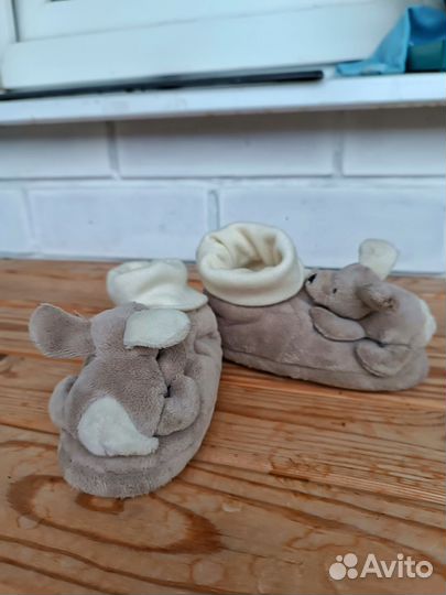 Тапочки домашние пинетки 19-20 размер