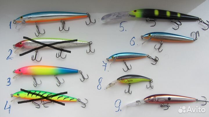 Воблеры Rapala, Strike Pro, Bandit, блёсна незацеп