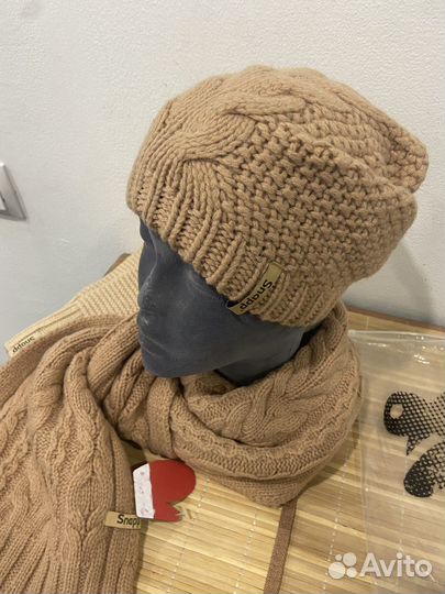 Шапка шарф вязанные зима Snapp