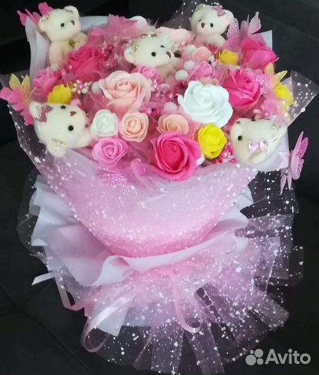 Букеты из мягких игрушек