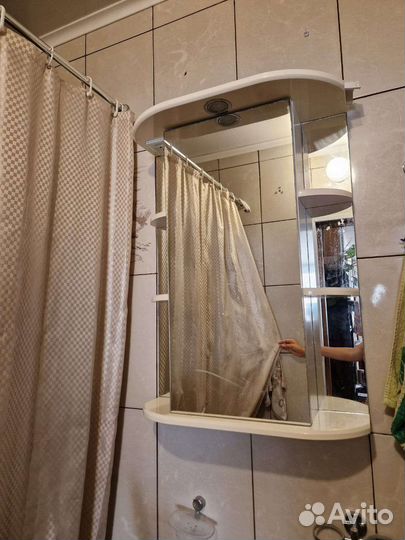 Тумба + шкаф с зеркалом для ванной бу