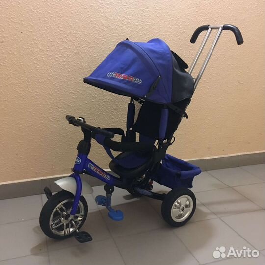 Детский трехколесный велосипед коляска
