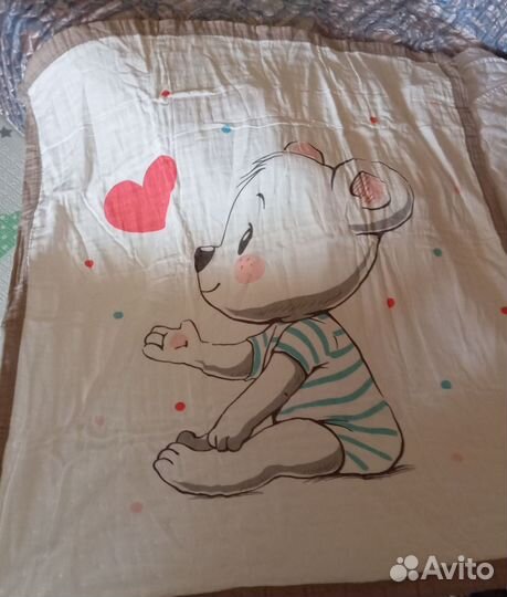 Детское муслиновое покрывало