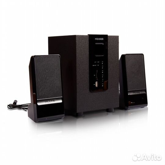 Колонки 2.1 microlab M-100BT, черный цвет, 22.5+5W