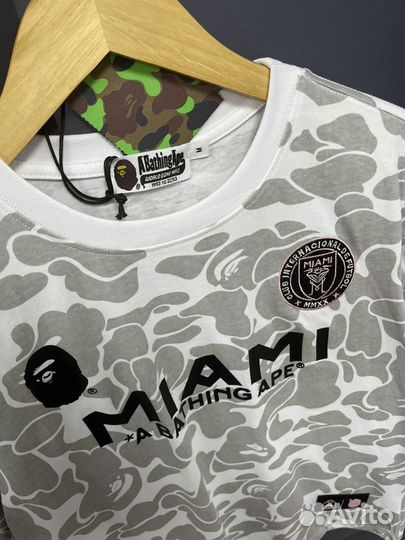 Футболка bape x inter miami (хит 2024)