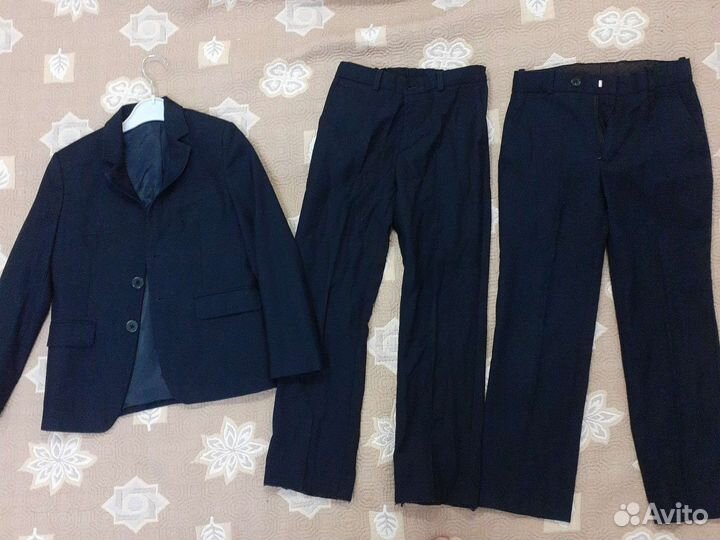 Школьный костюм для мальчика синий 128