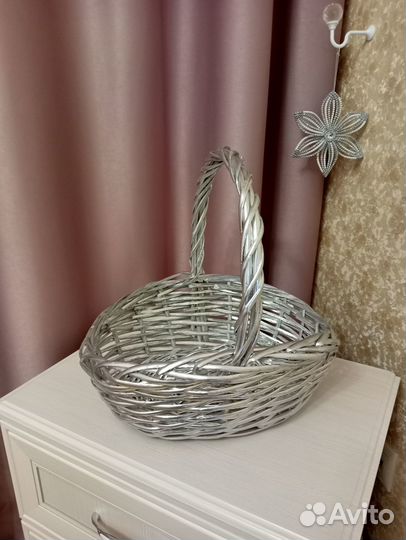 Корзина плетеная большая