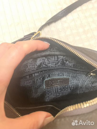 Сумка женская коричневая кросс-боди