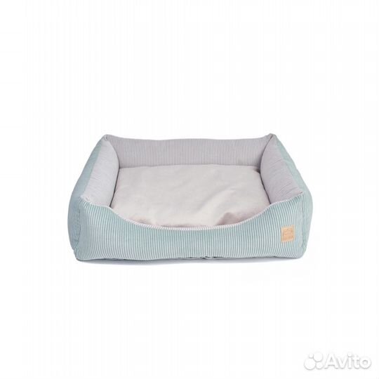 Лежанка для собаки: мятный и серый
