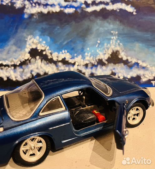 Модель Renault Alpine A110 1/24 синяя