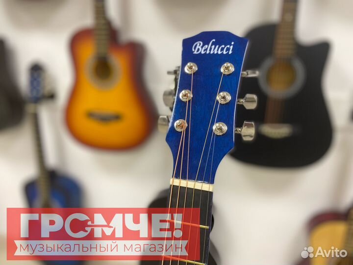 Гитара большой барабан с красивым принтом