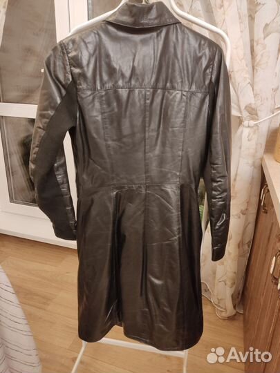 Кожаный плащ женский натуральная кожа