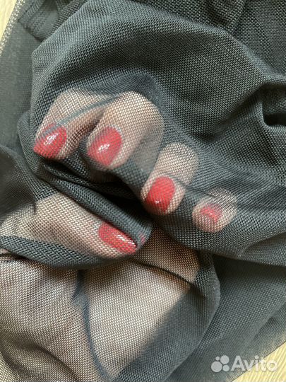 Эластичная сетка для шитья и рукоделия,черная,1м