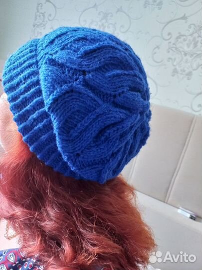 Вязаные шерстяные шапки, ручная работа