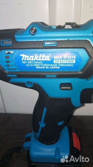 Шуруповерт makita 18v новый в кейсе