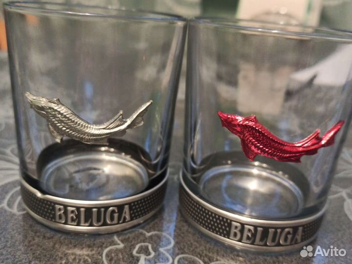 Стаканы Чинзано,Мартини, Белуга