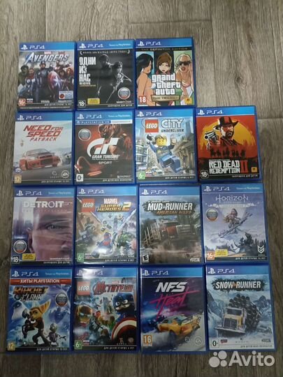 Игровые диски на PlayStation 4