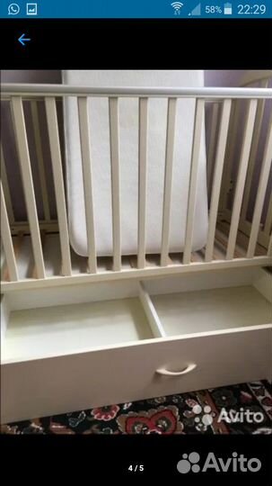 Детская кровать-маятник Papaloni Джованни