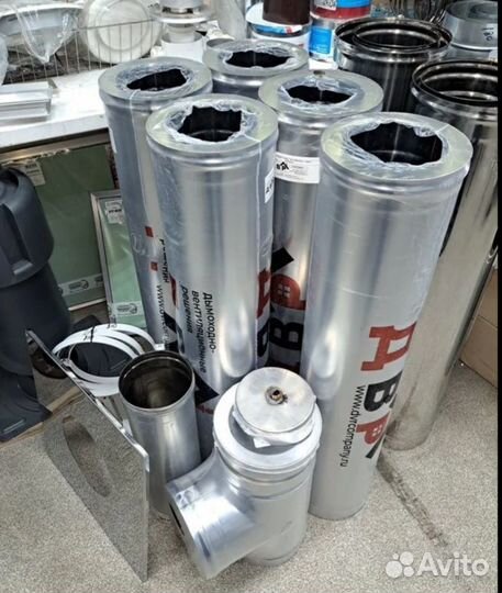 Труба для дымохода 150/ сэндвич труба, отводы