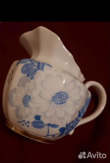 Сливочник. СССР. Костяной фарфор. Вербилки