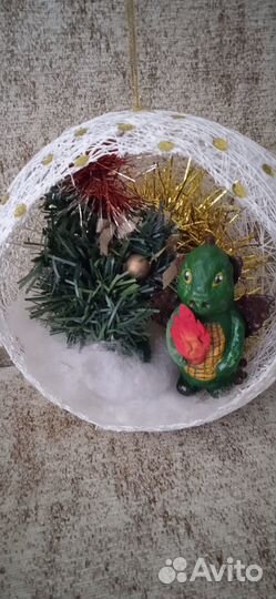 Поделка - шар новогодний