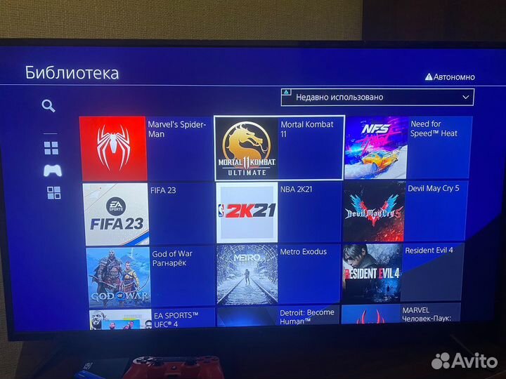 Прошитая PS4 Slim 1500GB + множество топовых игр