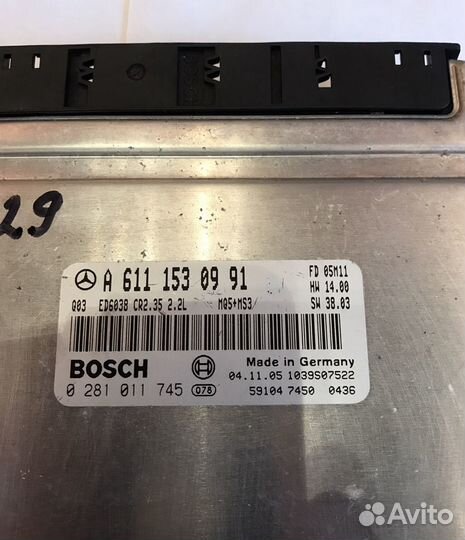 Эбу Мерседес A 611 153 09 91