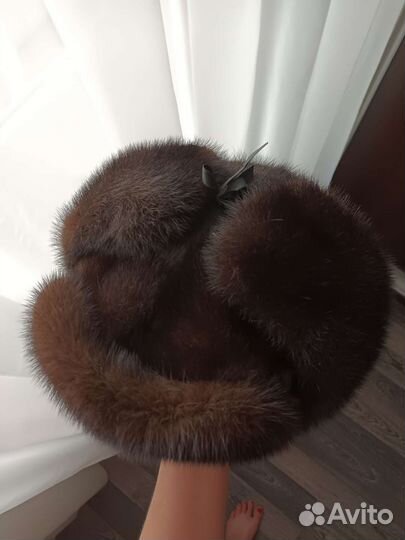 Норковая шапка мужская