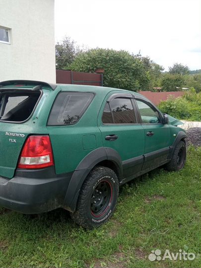 Kia Sorento 2.5 МТ, 2003, битый, 280 000 км