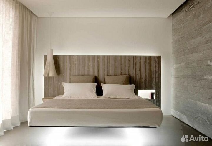 Двуспальная кровать парящая