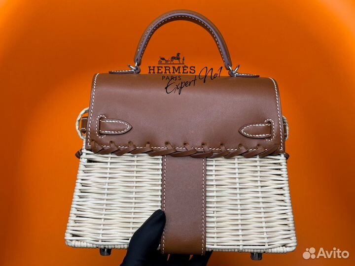 Сумке Hermes Kelly mini 20 picnic barenia