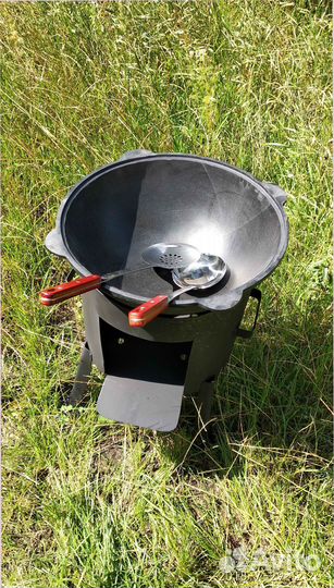 Казан узбекский с печкой на 22л