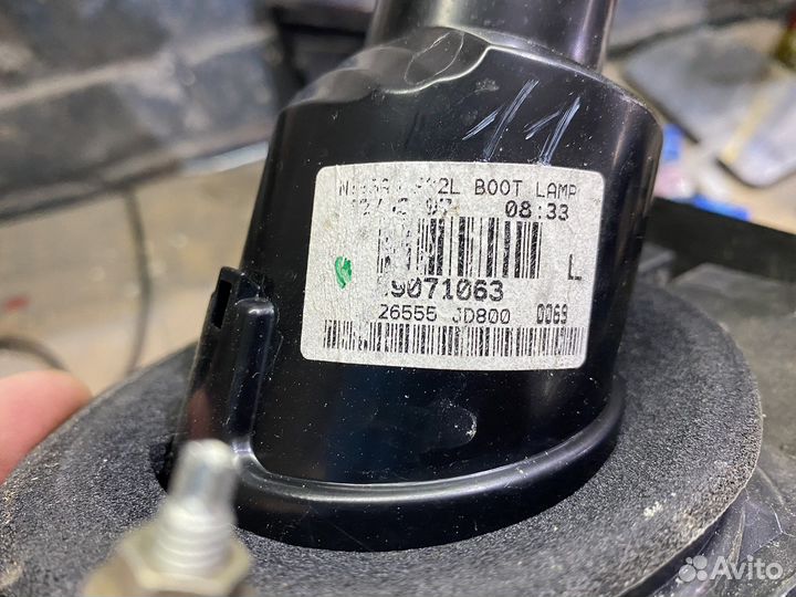 Nissan Qashqai J10 задние Фонари до рестайлинг