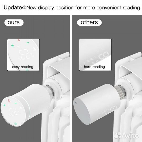 Умная термоголовка, для радиатора отопления