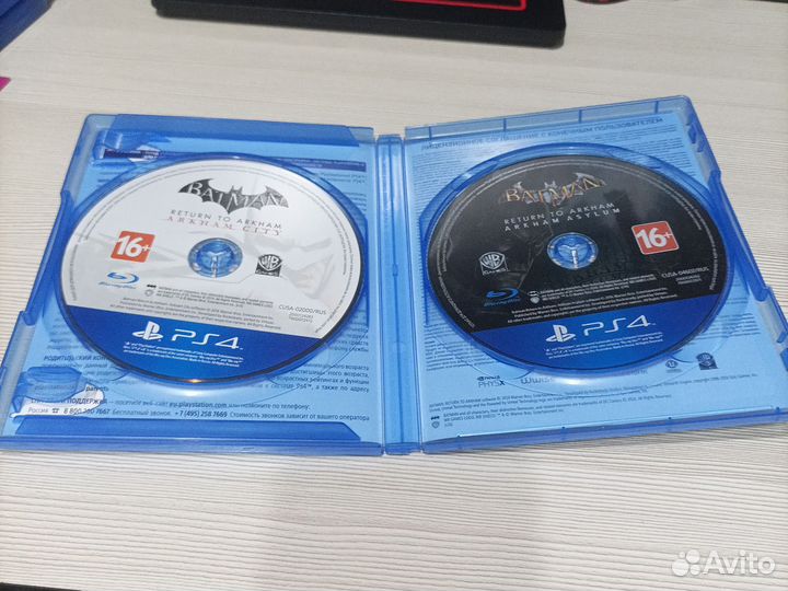 Диск на ps4 batman return to Arkham