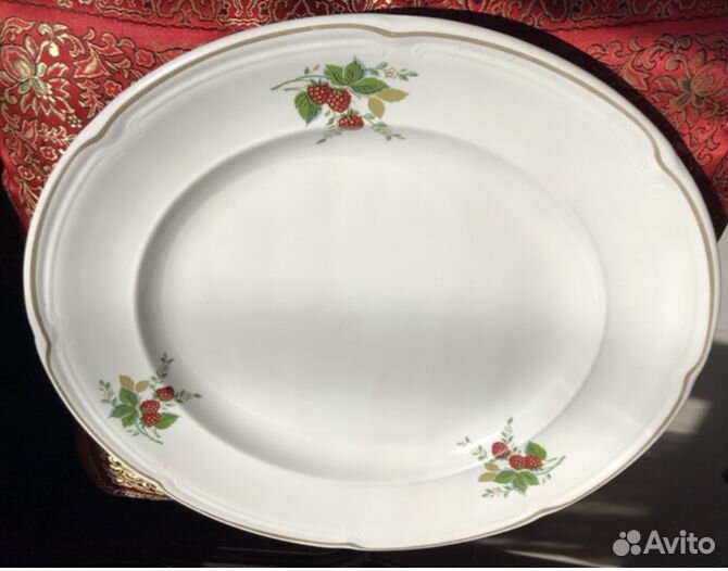 Блюдо 3 шт сервировочное керам. 35,5 и 23,5см СССР