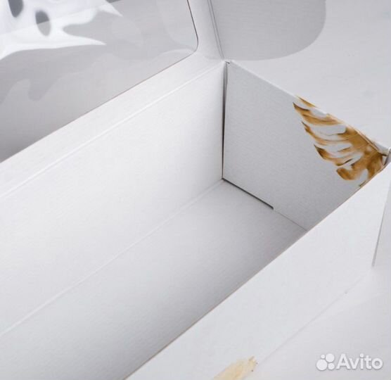 Коробка складная с PVC-окном «Тропики»