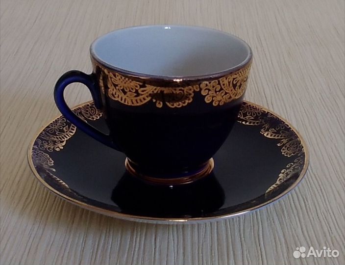 Кофейная пара, лфз, фарфор, винтаж