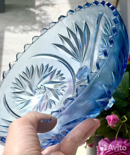 Ваза Цветное стекло Винтаж