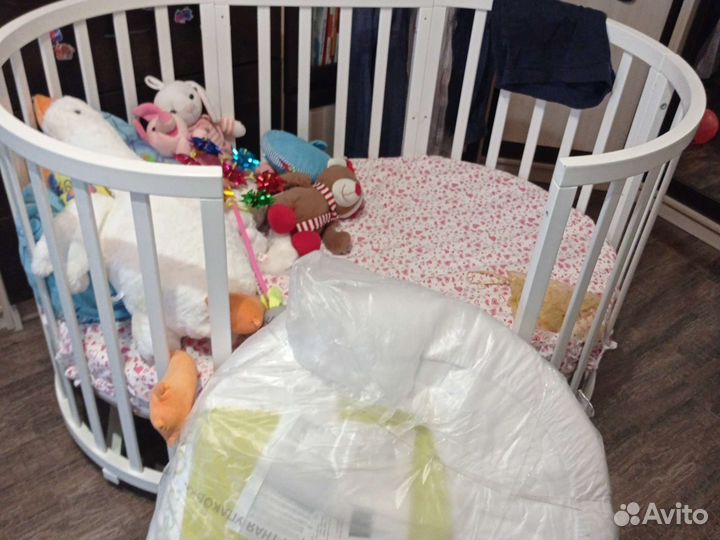 Матрас детский для круглой кровати- трансформер