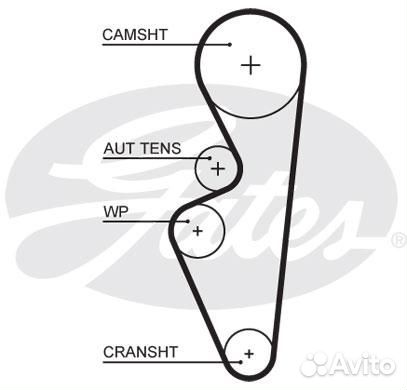 Комплект грм LADA kalina/granta 1.6 2011 больше че