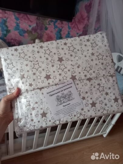 Комплект постельного белья в детскую кроватку