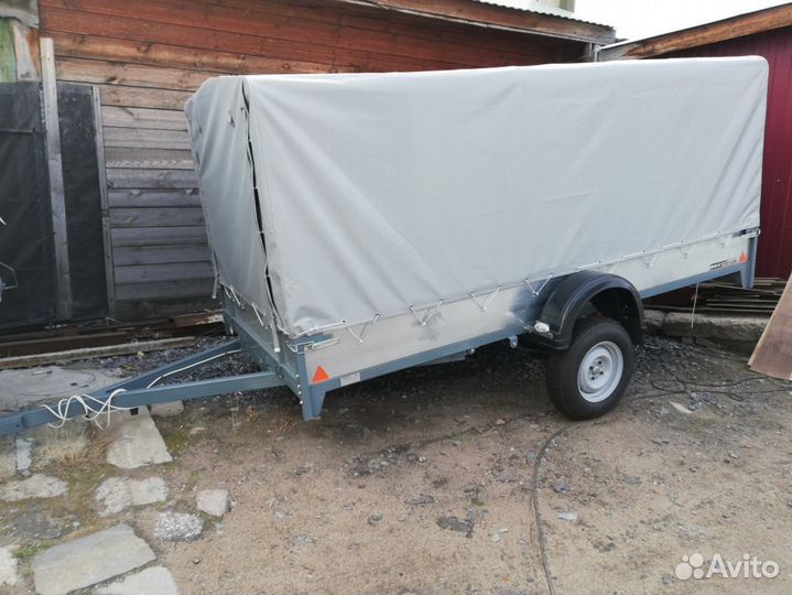 Прицеп легковой для снегохода 338х150 с тентом