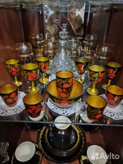 Набор рюмок хохлома СССР