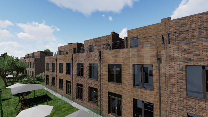 Таунхаус 110 м² на участке 3 сот.