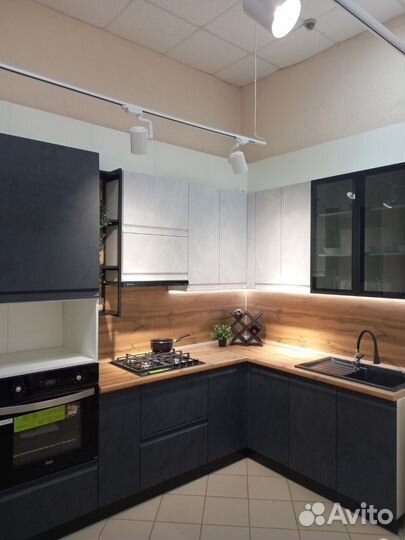 Кухонный гарнитур кухня без ручек